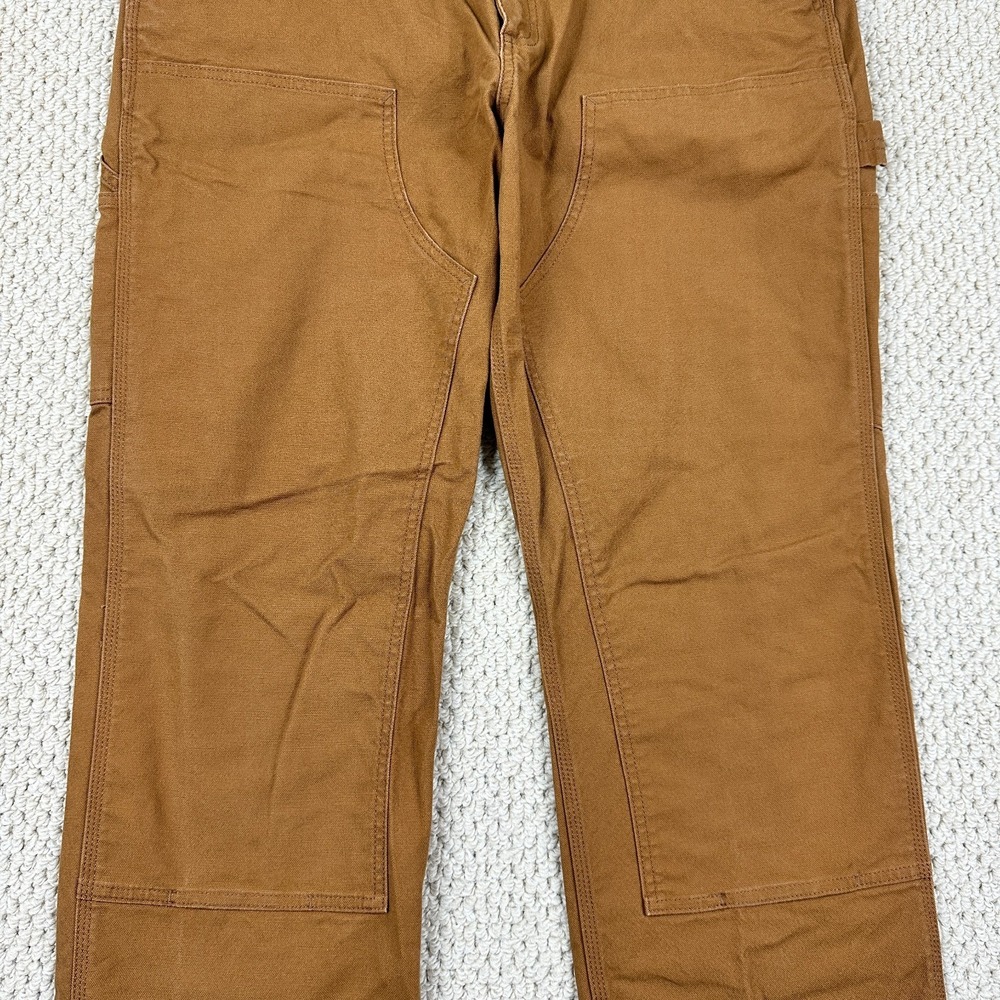 Carhartt Rugged Flex Pant Mens 38x32 Brown Duck Double Front Utility Relaxed Fit - Picture 11 of 13
